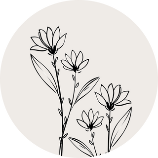 Floral Line Drawing | Illustrated Wedding Stationery