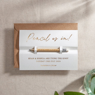 Save the Date Pencils