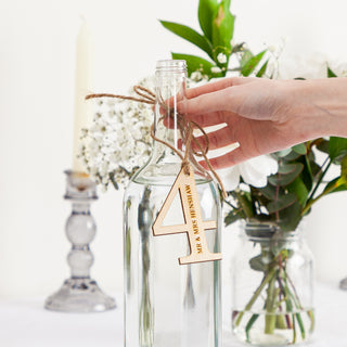 Wooden Table Number Hanging Tags