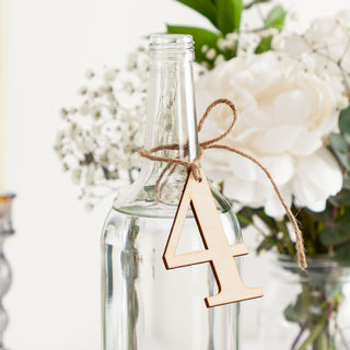 Wooden Table Number Hanging Tags