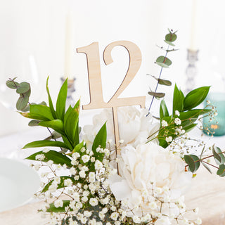 Wooden Table Number Signs