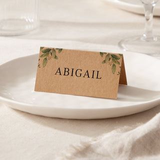 Green Eucalyptus Place Cards