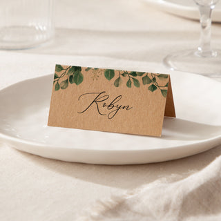 Blue Eucalyptus Place Cards