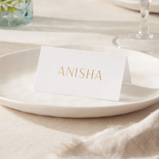 Simple Elegance Bold Foiled Place Cards