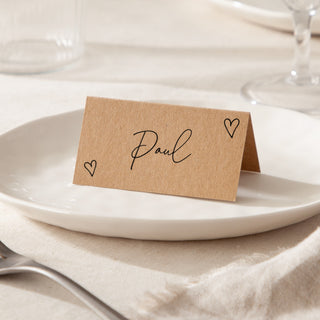 Scattered Hearts Place Cards