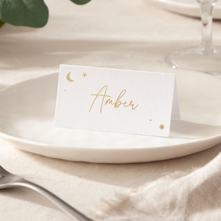 Moon & Stars Foiled Place Cards