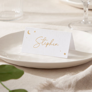 Moon & Stars Foiled Place Cards