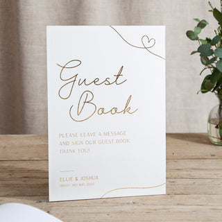 Minimal Script - Small Wedding Signs - General - Foiled