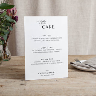 Modern Elegance - Small Wedding Signs - Menus - Printed