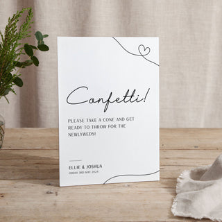 Minimal Script - Small Wedding Signs - General - Printed