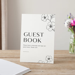 Blossom Personalised Surname Wedding Guest Book