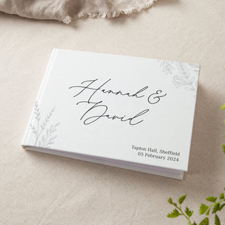 Meadow Personalised Names Wedding Guest Book