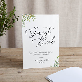 Olive - Small Wedding Signs - General - Printed