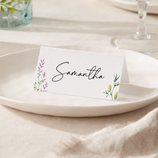 Wildflowers Place Cards