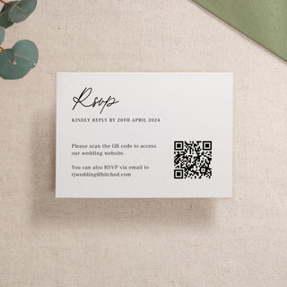 Autograph Printed RSVP Card