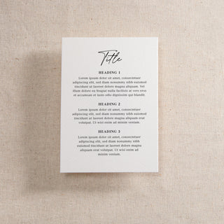 Autograph Printed RSVP Card