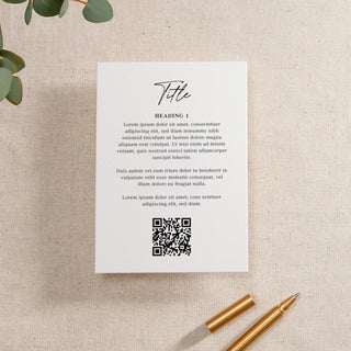 Autograph Printed RSVP Card