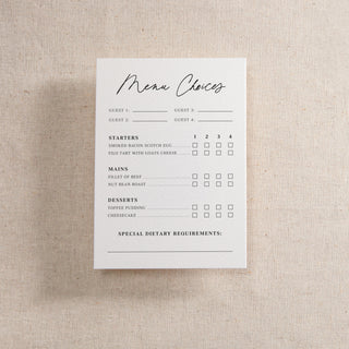 Autograph Printed RSVP Card