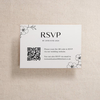 Blossom Printed RSVP Card