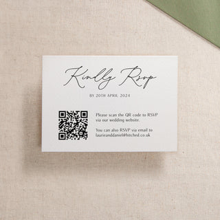 Modern Elegance Printed Invitation Insert Card