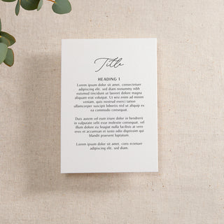 Modern Elegance Printed RSVP Card