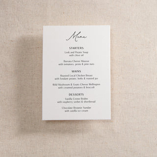 Modern Elegance Printed Invitation Insert Card