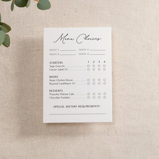 Modern Elegance Printed RSVP Card