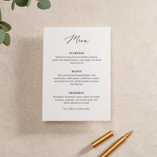 Olive Printed RSVP Card