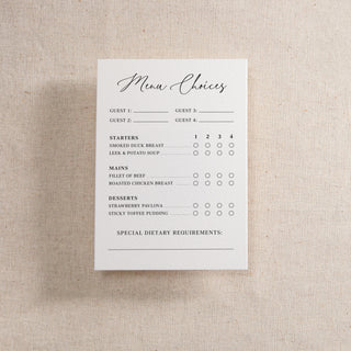 Olive Printed RSVP Card