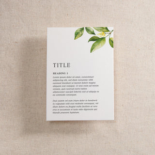 Sicily Printed Invitation Insert Card