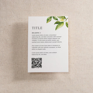 Sicily Printed Invitation Insert Card