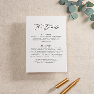 Simple Elegance Printed RSVP Card