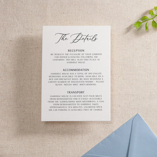 Simple Elegance Printed RSVP Card