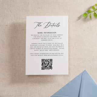 Simple Elegance Printed RSVP Card