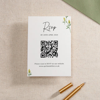 Wildflowers Printed RSVP Card