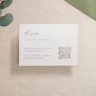 Autograph Foiled RSVP Card