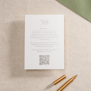 Autograph Foiled RSVP Card