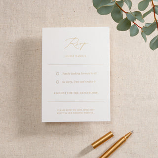 Meadow Foiled RSVP Card