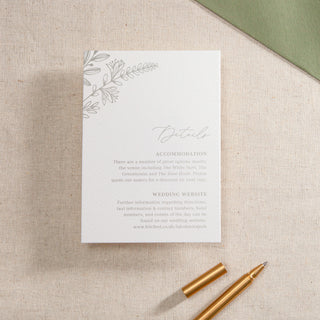 Meadow Foiled Invitation Insert Card