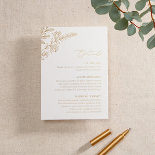 Meadow Foiled Invitation Insert Card