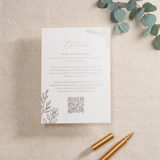 Meadow Foiled Invitation Insert Card