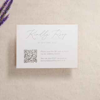 Modern Elegance Foiled RSVP Card