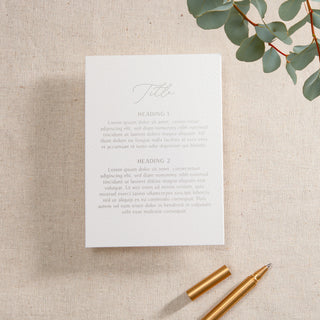 Modern Elegance Foiled Invitation Insert Card