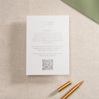 Modern Elegance Foiled Invitation Insert Card