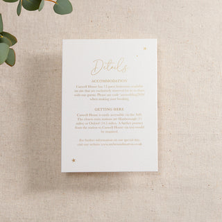 Moon & Stars Foiled RSVP Card