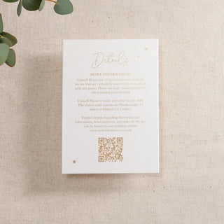 Moon & Stars Foiled RSVP Card