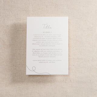 Minimal Script Foiled RSVP Card