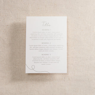 Minimal Script Foiled RSVP Card