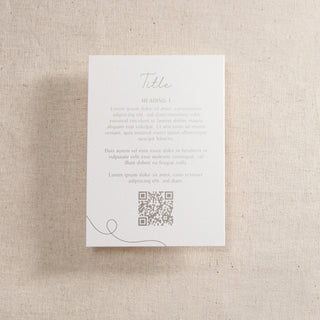 Minimal Script Foiled RSVP Card