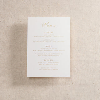 Minimal Script Foiled Invitation Insert Card